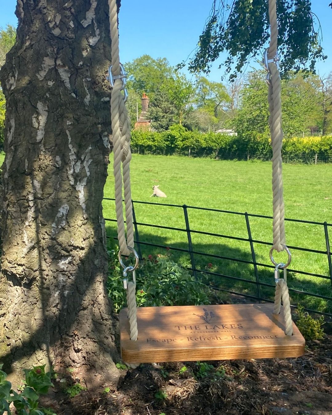 Bespoke Engraved Oak Swing
