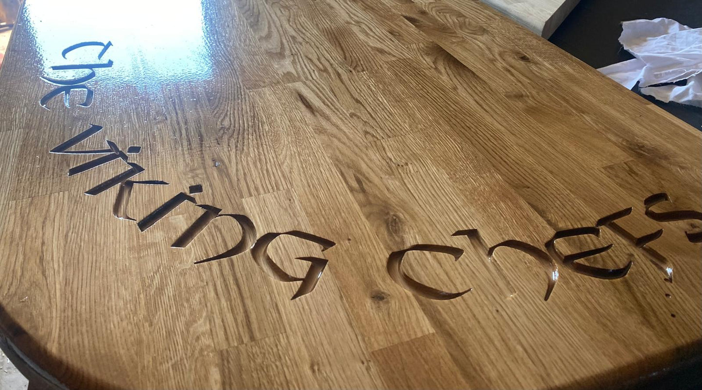 Bespoke Engraved Resin Table Tops