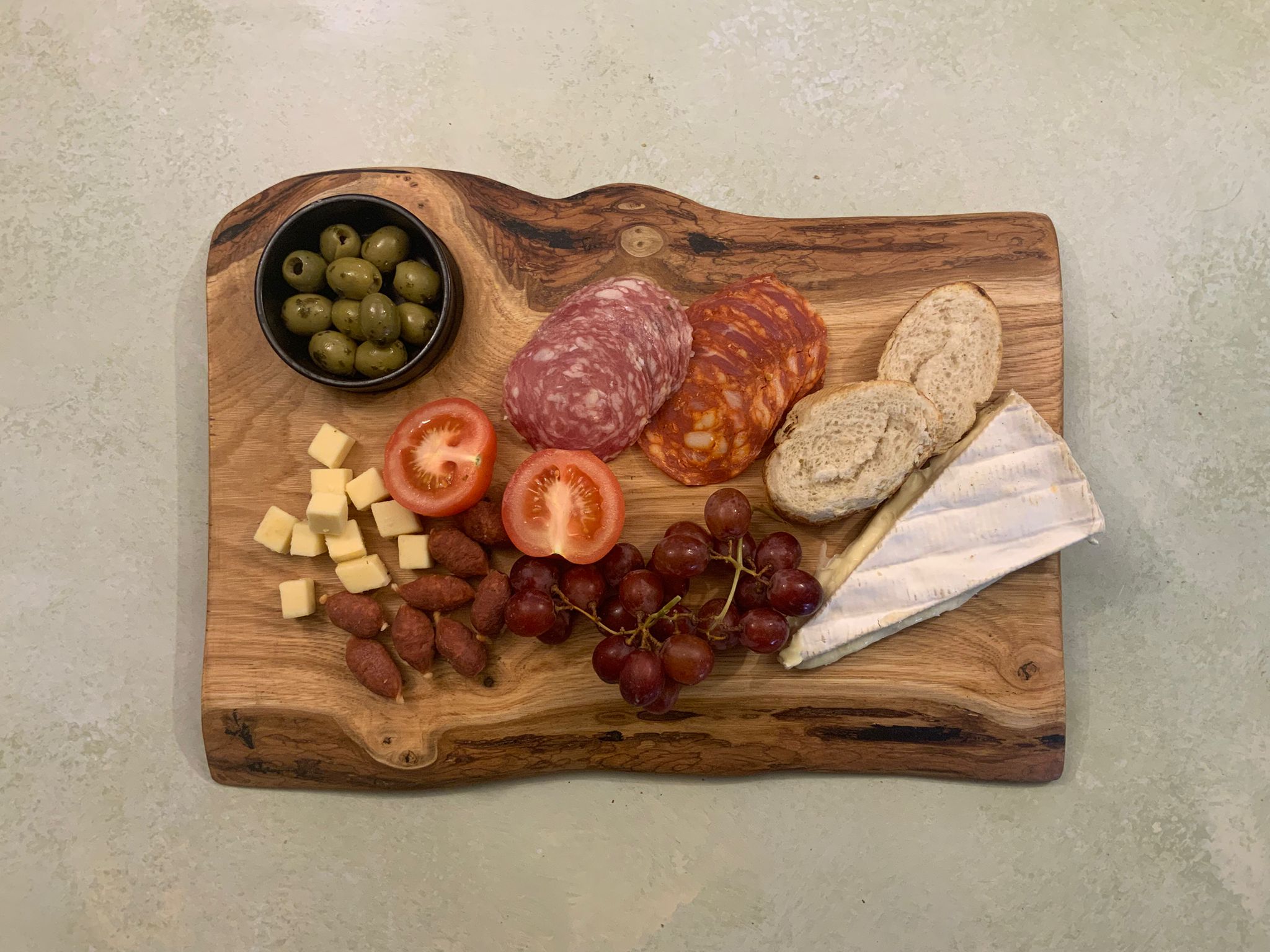 Shropshire Chestnut Serving Board with Nibble Bowl
