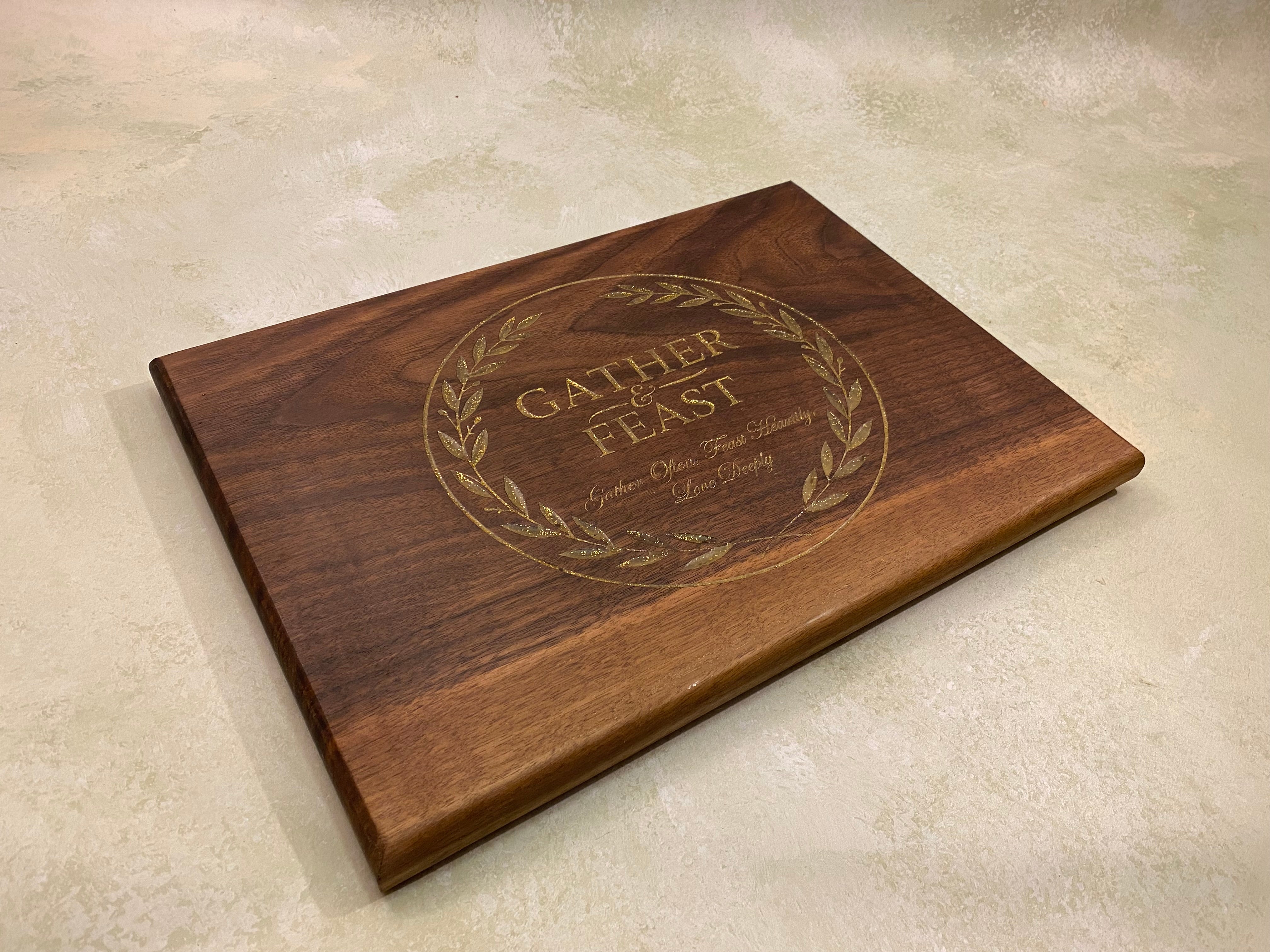 Gather and Feast Walnut Serving Board