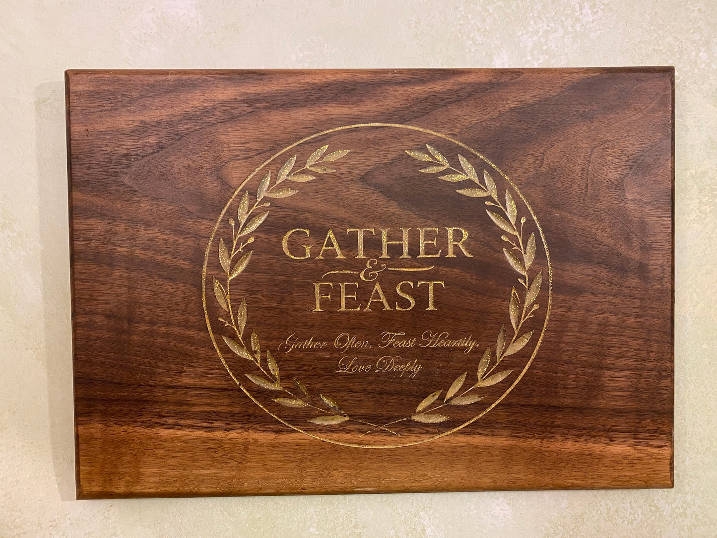 Gather and Feast Walnut Serving Board