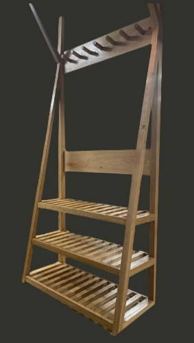 The Heartwood Oak Hall Stand - Made to Order