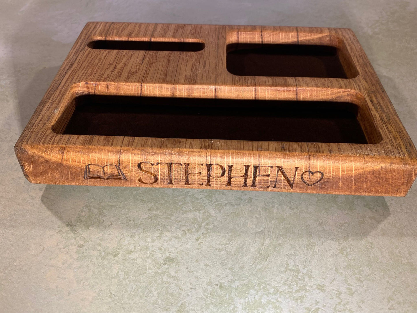Bespoke Shropshire Wood Desk Organiser