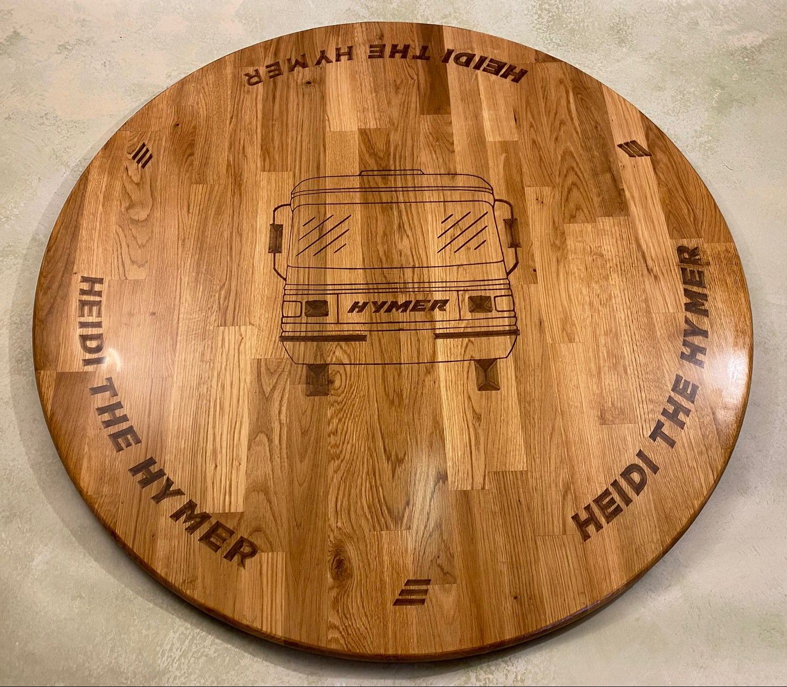 Bespoke Engraved Resin Table Tops