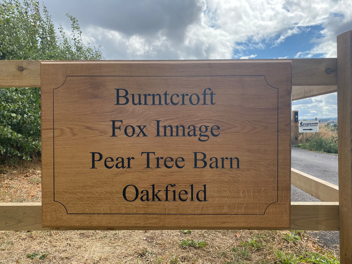 Handcrafted Timber House Signs